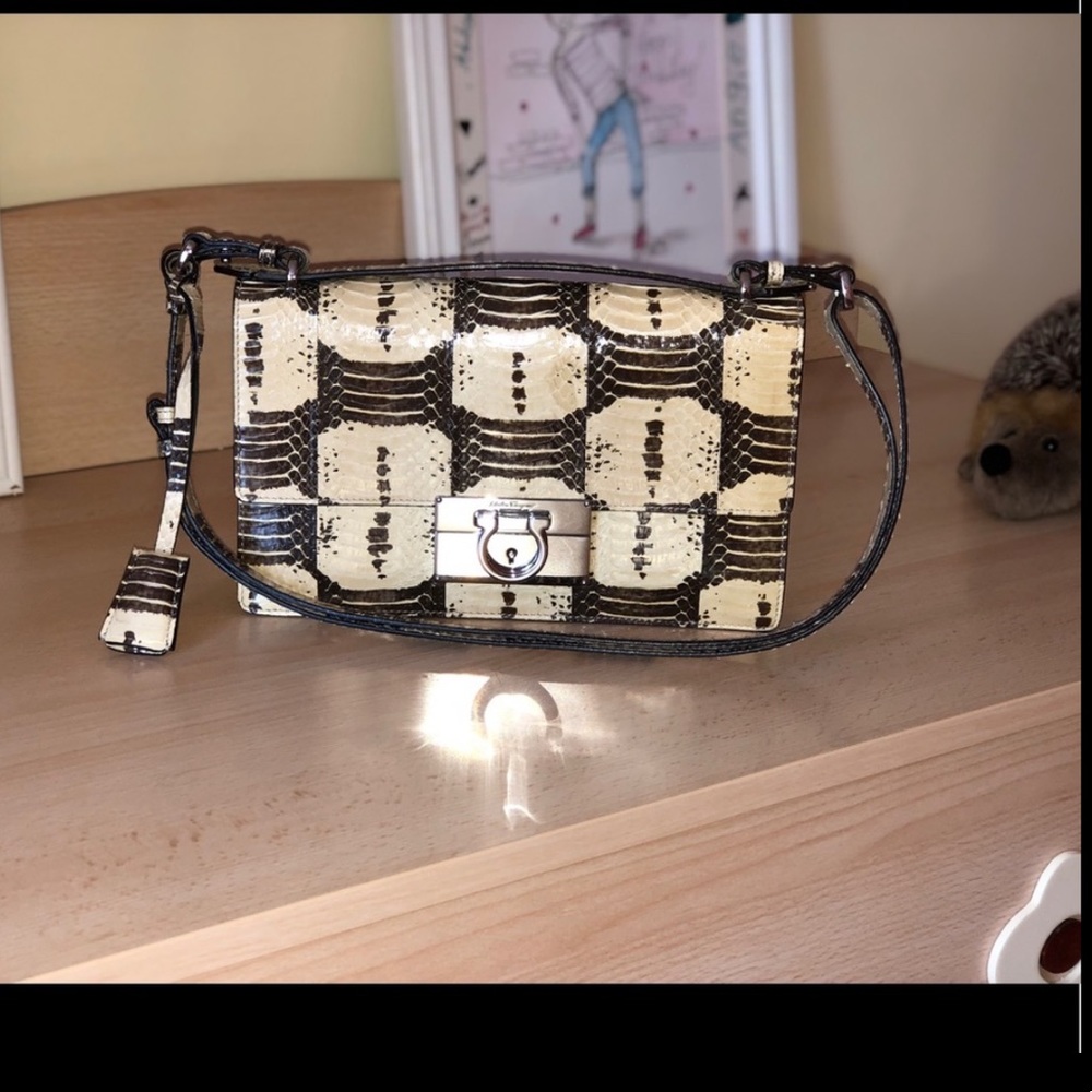 Salvatore Ferragamo Aileen Python Bag - image 1